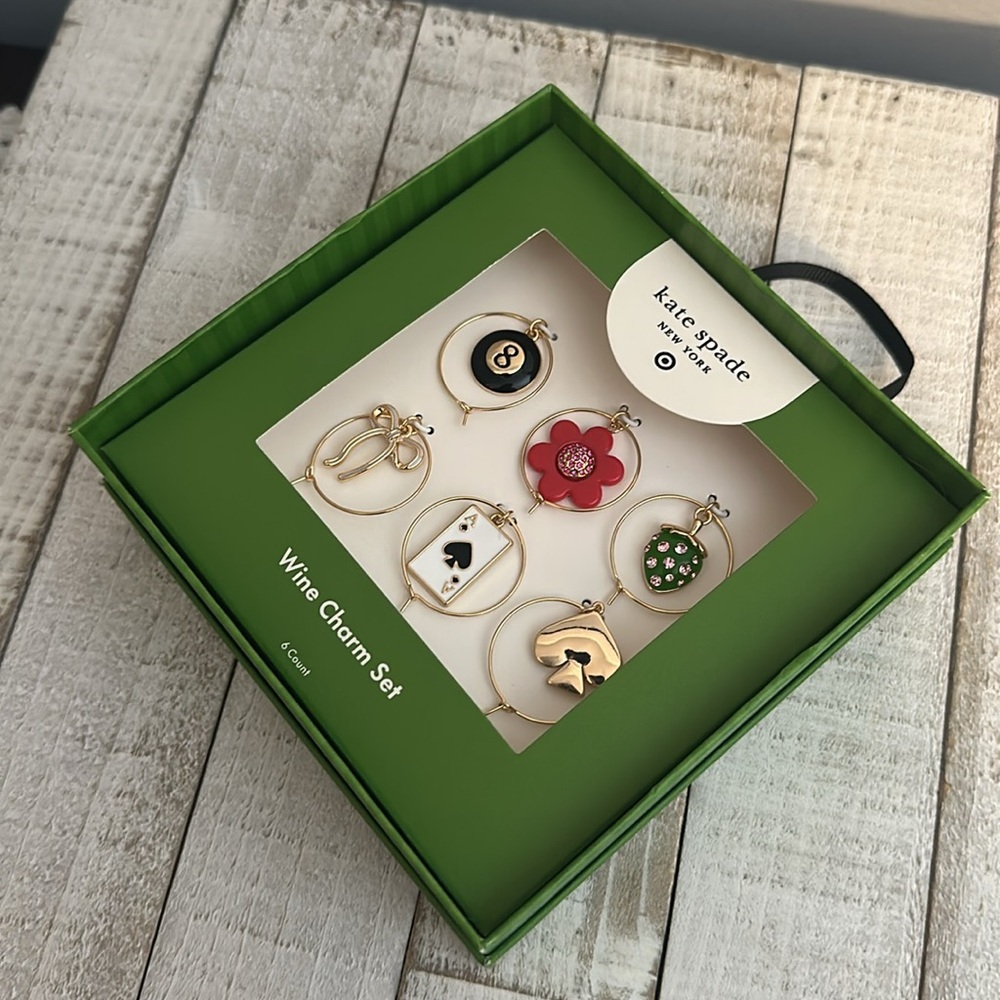 Nwt Kate spade x target wine charm set - Picture 3 of 4